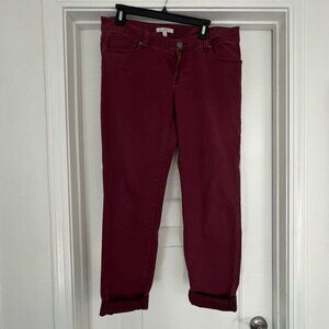 CAbi Skinny Bordeaux Jean